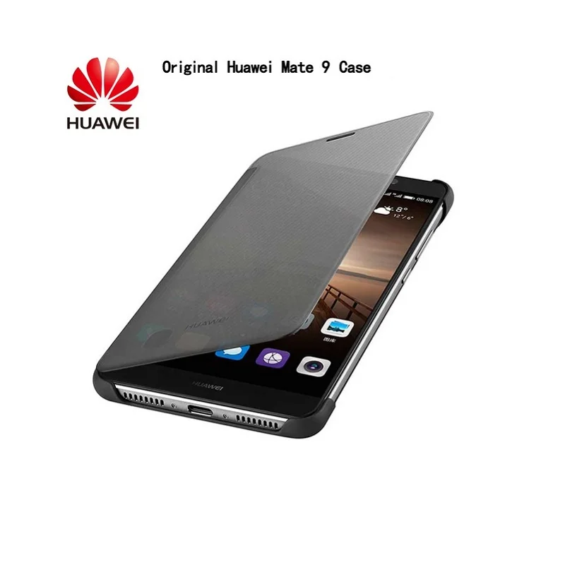 Оригинальный чехол для Huawei Mate 9 роскошный умный кожаный книжка с окошком
