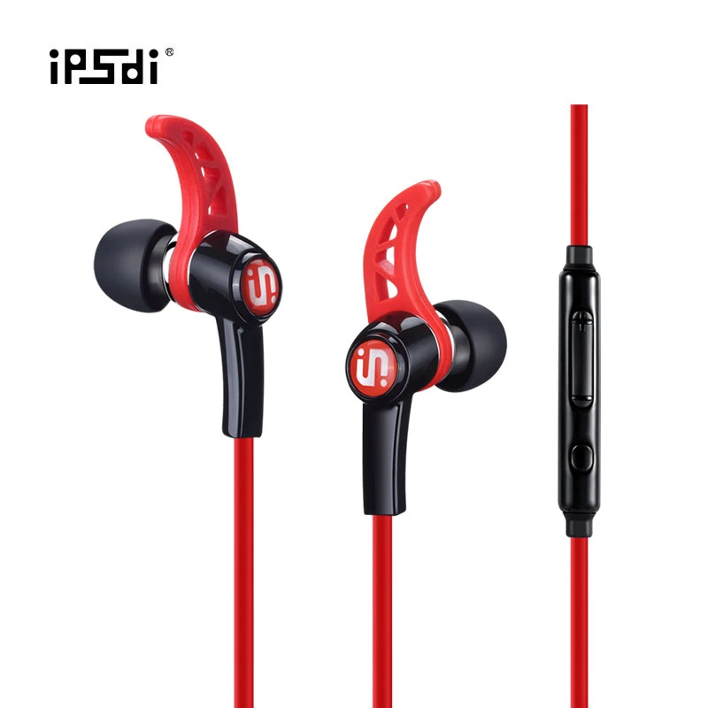 Ipsdi HF103 высокое качество плоский провод спортивные наушники бас-стерео