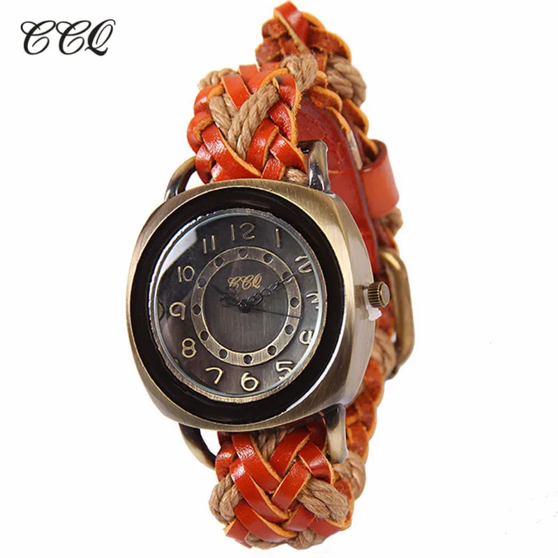 6 Цвет Ретро Случайный Кожаный плетеный ремешок Мода Простой Высшего Качества