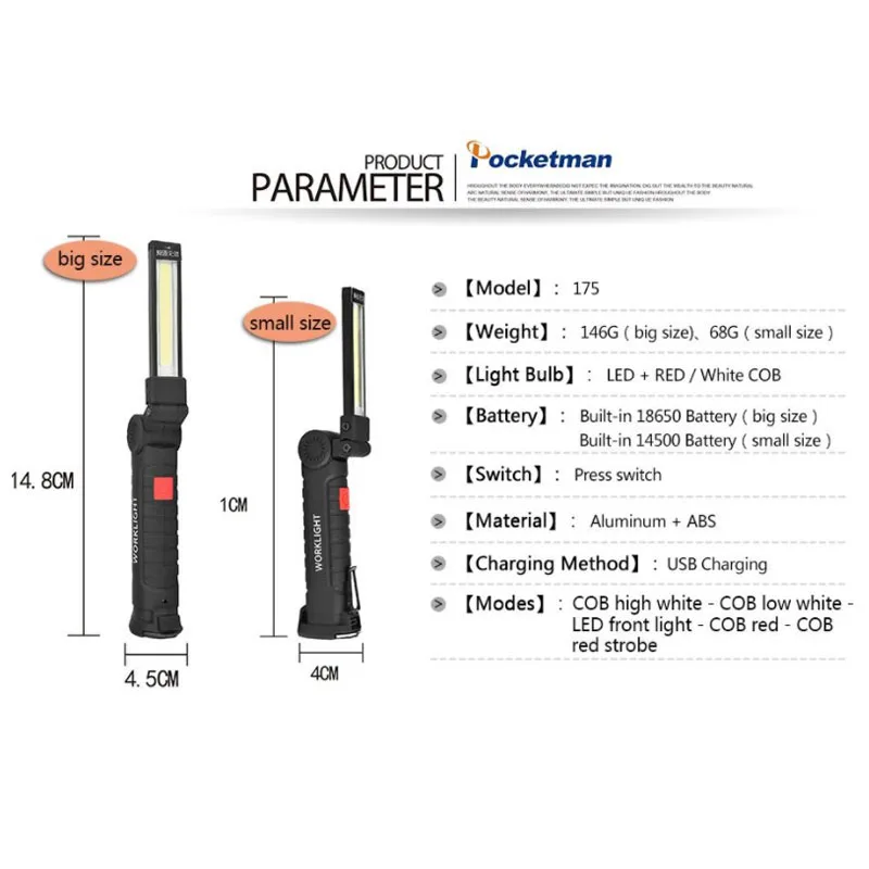 Портативный 5 Режим удара фонарик факел USB Перезаряжаемые светодиодный свет