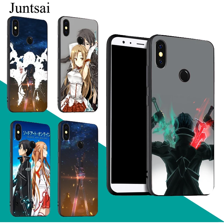 Sword Art Online Kirito Asuna Yui Case For Xiaomi Redmi Note 10 9 11 Pro 10S 9T Mi 11 Lite 11T Cover For POCO F3 M3 M4 X3 Pro