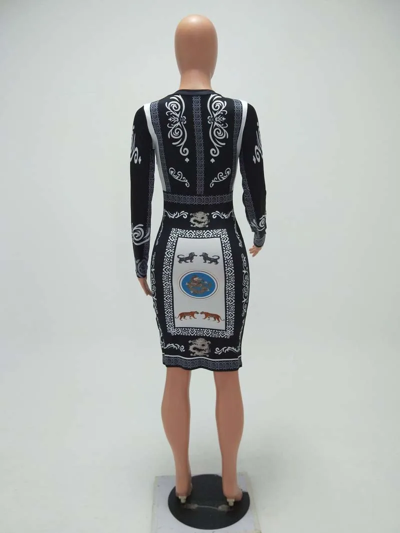 Пикантные befree принт Бандажное платье Элегантное летнее платье vestidos verano повседневное облегающее вечернее платье Женская обувь в богемном стиле; одежда 2357
