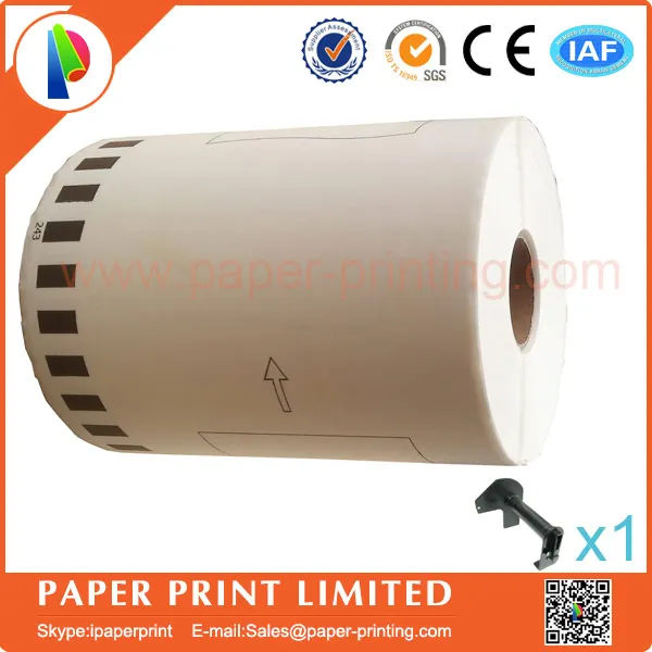3rolls Brother DK-22243 этикетка совместимая Etiketten 102 мм x 30 48 м QL-1060N TD4000 принтер непрерывная