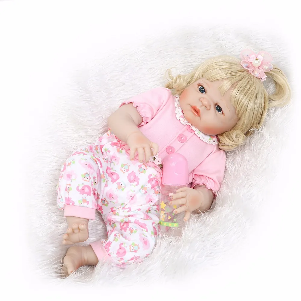 55 см полная силиконовая кукла для новорожденных распродажа дешевая 22 дюймовая