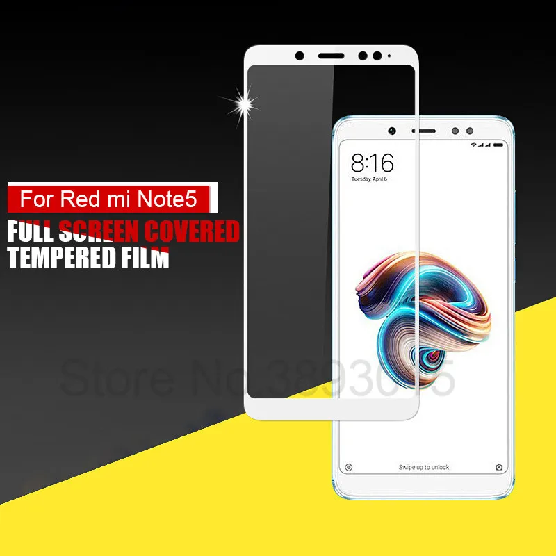 3D полное покрытие закаленное стекло для Xiaomi Redmi Note 5 Pro Защита экрана для Redmi Note 5 глобальная Версия защитная пленка