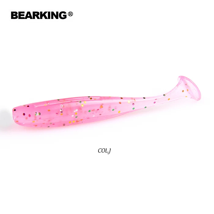 COL.J BEARKING Shiner 5 см 7,5 см 10 см воблеры для Горячие мягкие приманки для рыбалки, силиконовые искусственные двухцветные приманки - Цвет: COL.J