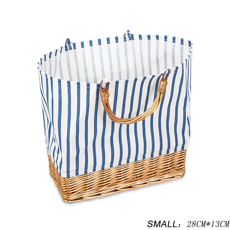 Blue and white Small Женская Ручная работа соломенный пояс плетенная Сумка натуральный модный ПВХ водонепроницаемый ремень сумка пляжные сумки бренд pochete feminina - Цвет: Blue and white Small