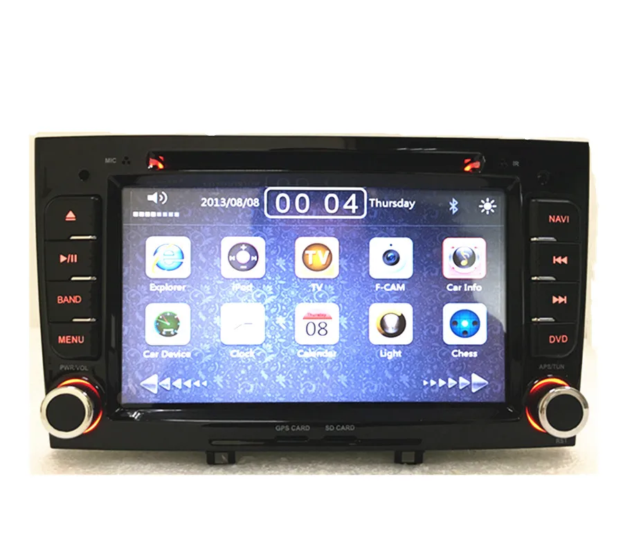 Автомобильный Радио dvd gps плеер навигация для peugeot 408& 308 серый с gps RDS IPOD 3g SWC заднего вида карта 8 ГБ