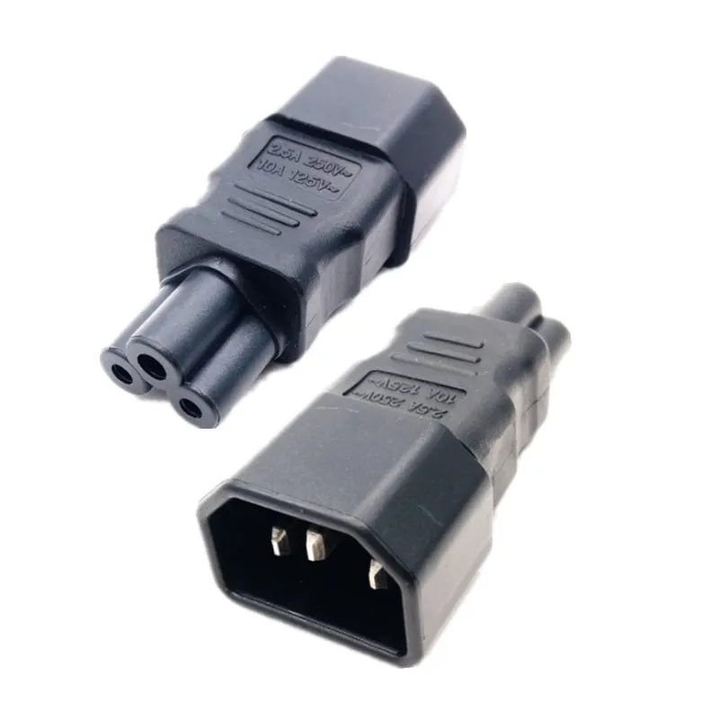 1 шт. Универсальный адаптер питания IEC 320 C14 к C5 конвертер AC Разъем 3 Pin IEC320