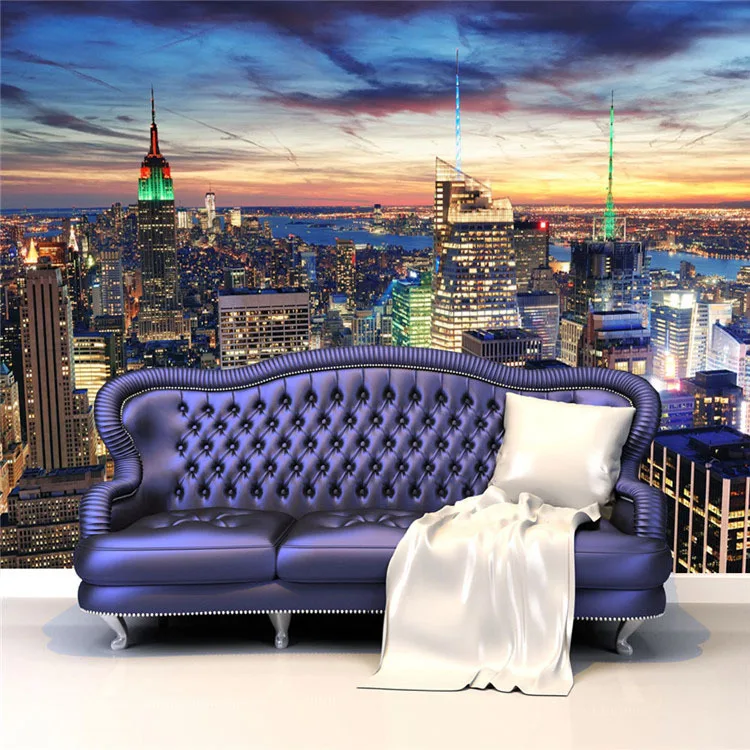 Современные пользовательские большие фото обои Нью Йорк Настенная роспись