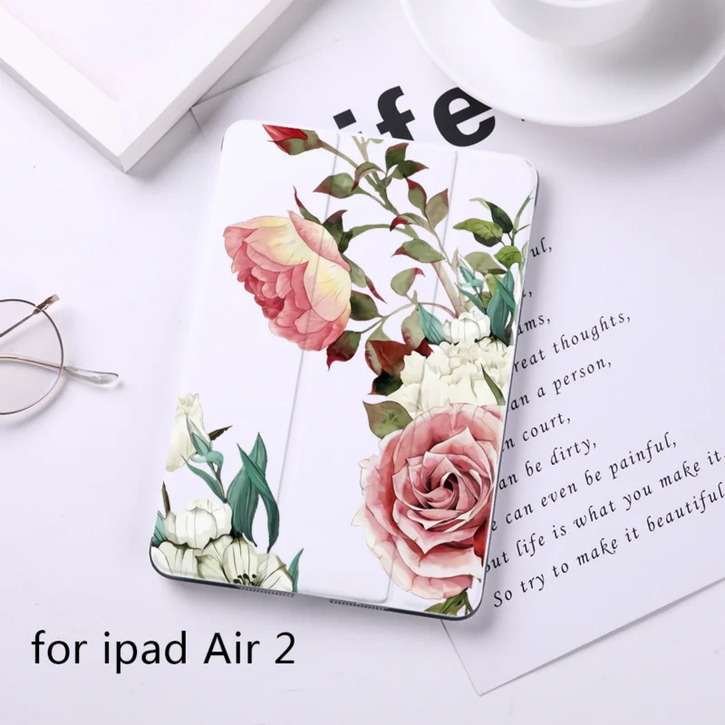 DIFFRBEAUTY милый цветочный сосна яблоко Магнит флип-чехол для apple iPad 6 Чехол для iPad Air 2 из искусственной кожи планшет складной чехол-книжка - Цвет: B200234-WIP