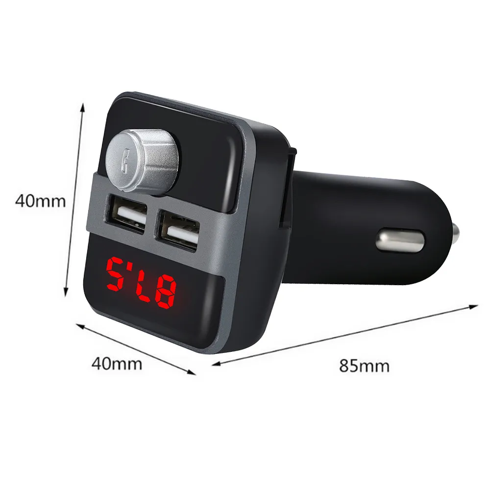 Автомобильный комплект Usb Tf Sd беспроводной Bluetooth 2 громкой связи ЖК-дисплей