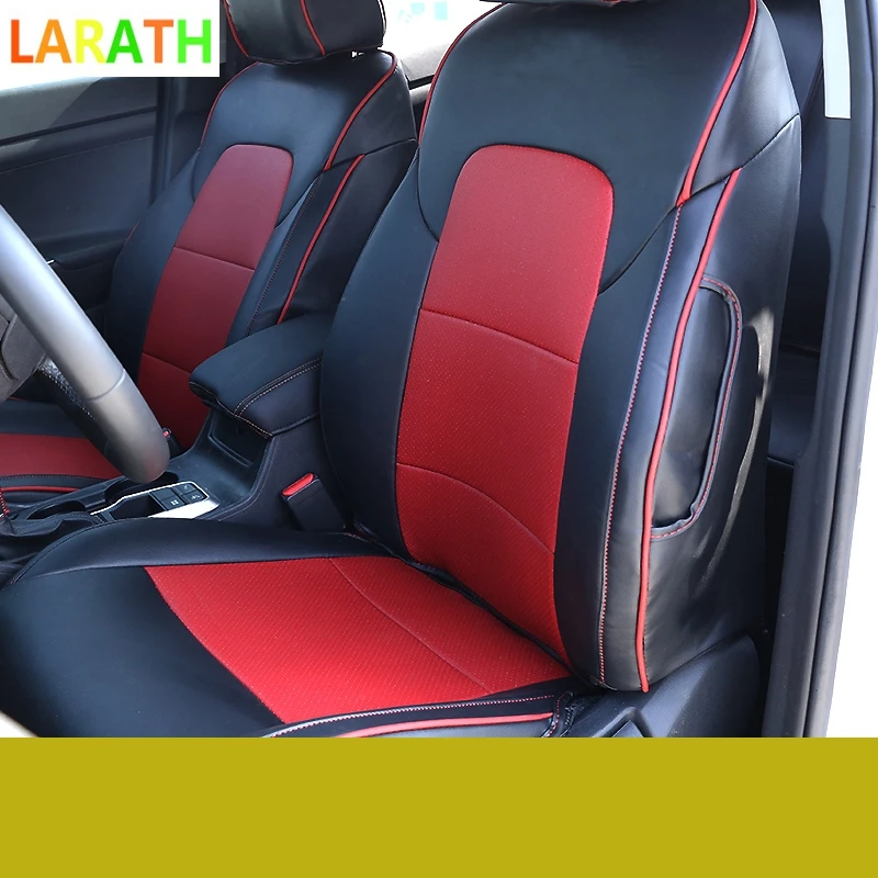 Для hyundai Tucson- полный набор автомобильных сидений чехол из искусственной кожи Рукоделие передний задний Чехол подушки сиденья автомобиля аксессуары