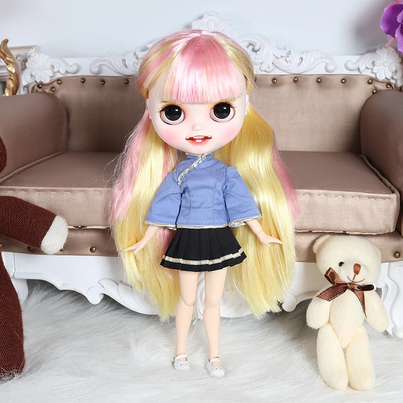 ICY Nude Blyth Кукла № 2 открытый рот с зубами резные губы матовые лица суставы тела сонные глаза 1/6 bjd, licca, jerryberry, pullip