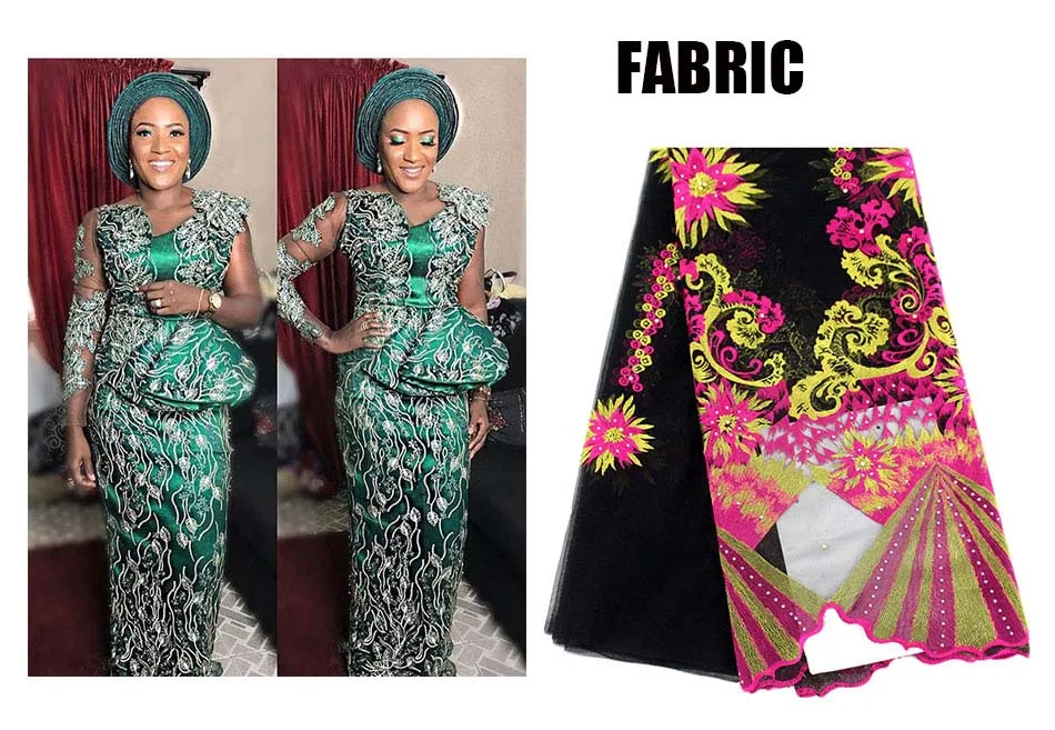 Bazin Vestidos Африканский Плюс Размер Топы и юбка комплект для женщин вечерние оборки вышитое Африканское кружево комплект из 2 предметов одежда XG014