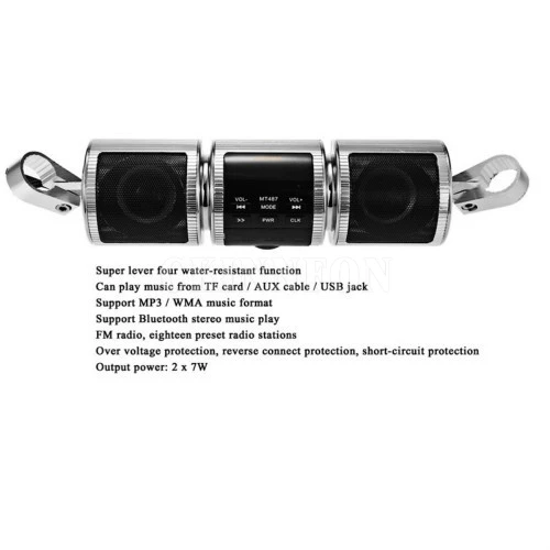 30 шт./лот MT487 мотоциклетная Колонка Bluetooth V2.1 + EDR аудио плеер водяная стереоколонка