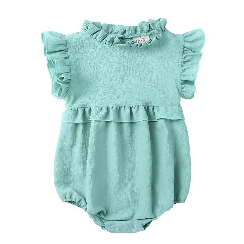 Summer Fashion Baby Boys Girls Newborn Kid Romper Short Sleeve Cotton Bodysuit Kids Outfit Cloth Size 6m-24m