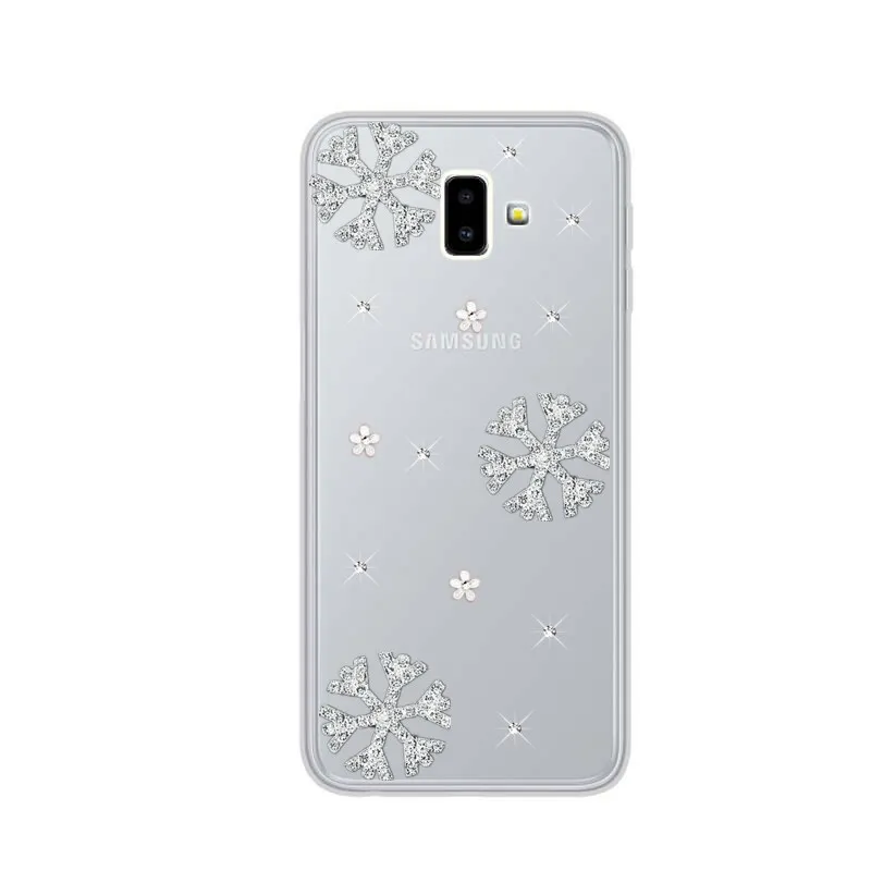 For Samsung Galaxy J6 Plus Case SM-J615F J600F Christmas tree Silicone clear Phone Cover J8 A6 A8 2018 cases | Мобильные телефоны и
