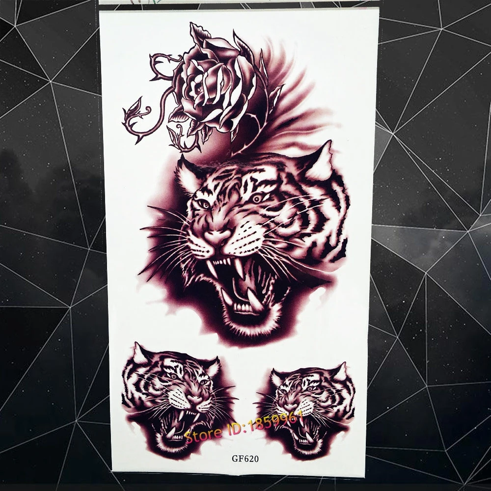 Новая Оригинальная блестящая Временная вспышка тату наклейка A3D-13 женщин большой