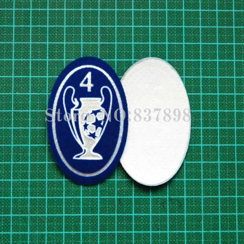 Ucl Лига чемпионов трофей 4 5 6 7 8 9 футбольный значок кашемировый Материал бархат
