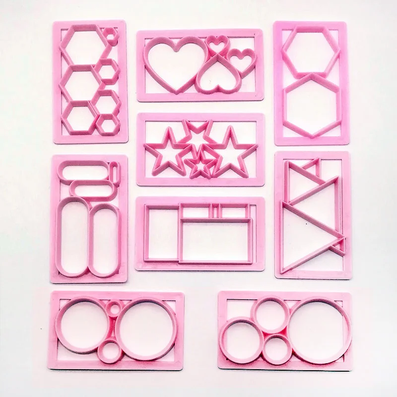 1 шт. Sugarcraft Сердце Звезда пластиковая помадка резак торт форма Забор тиснение