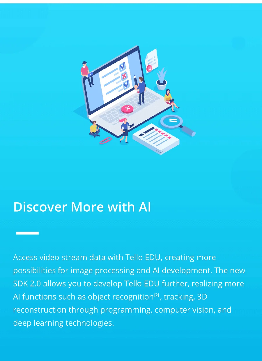 DJI Tello EDU-это впечатляющий и программируемый Дрон, идеально подходящий для обучения. Вы можете легко узнать языки программирования