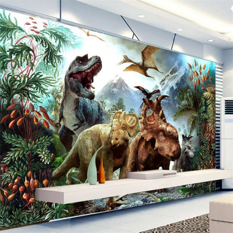 Обои Beibehang на заказ с изображением динозавра Настенные обои Фото 3 d TV для детской