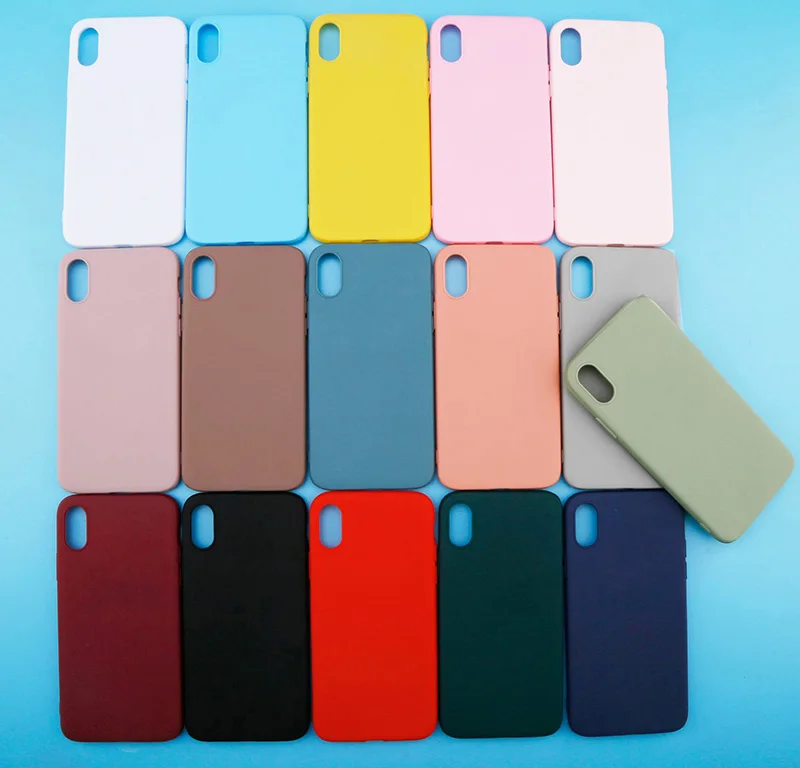 Матовый чехол карамельного цвета для iPhone 6s Plus 6 7 8 5 5s SE XS MAX X XR простой однотонный