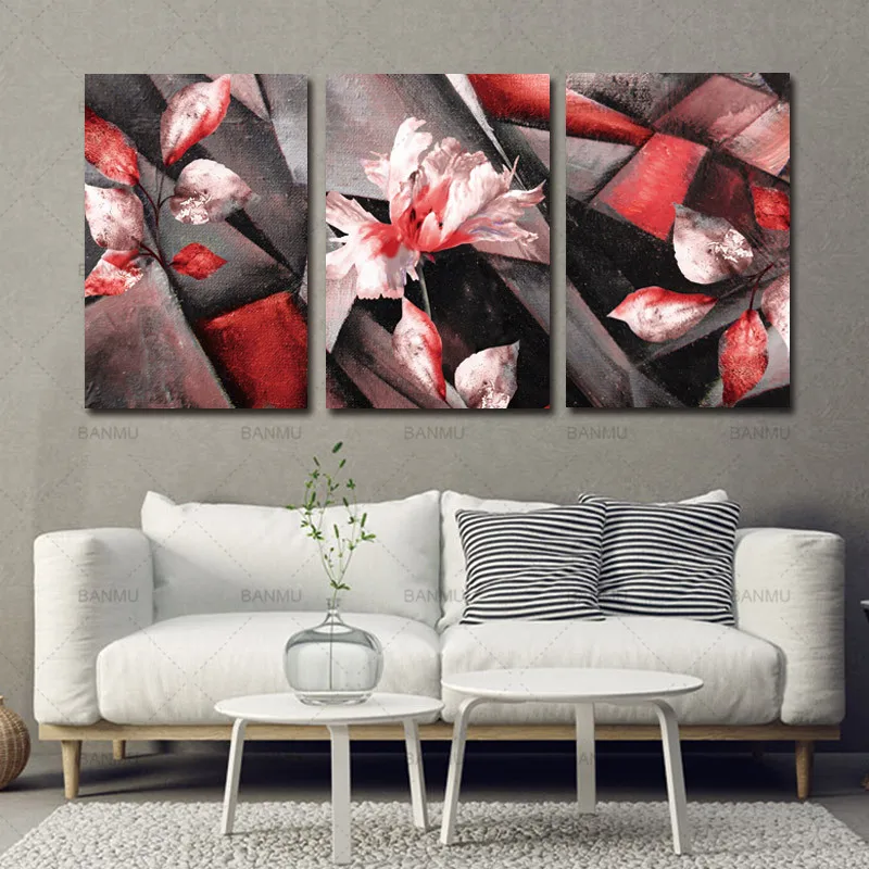 

Canvas Painting Home Decoration No Frame Wall Painting abstract Flower Pictures Wall Pictures For Living Room Modular Pictures