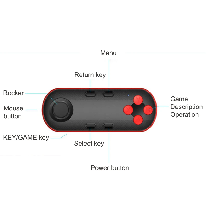 MOCUTE Wireless Bluetooth Gamepad Android iOS Phone VR Remote Control Game Controller Joystick For iphone 8 iPad PC TV BOX | Электроника