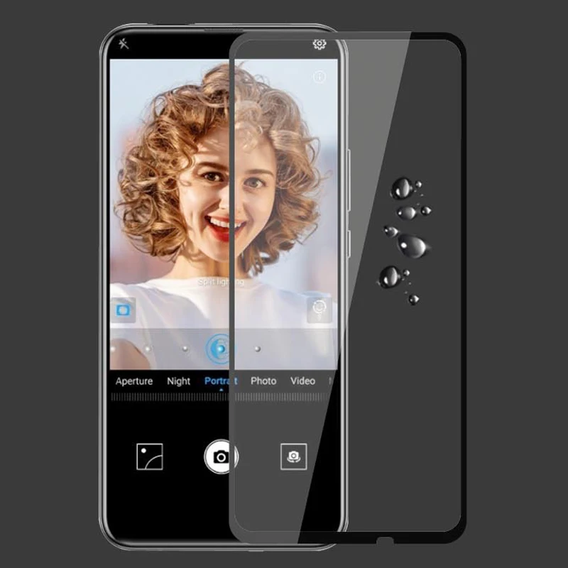 Закаленное стекло с полным покрытием для Huawei P Smart Z защита экрана защитная пленка