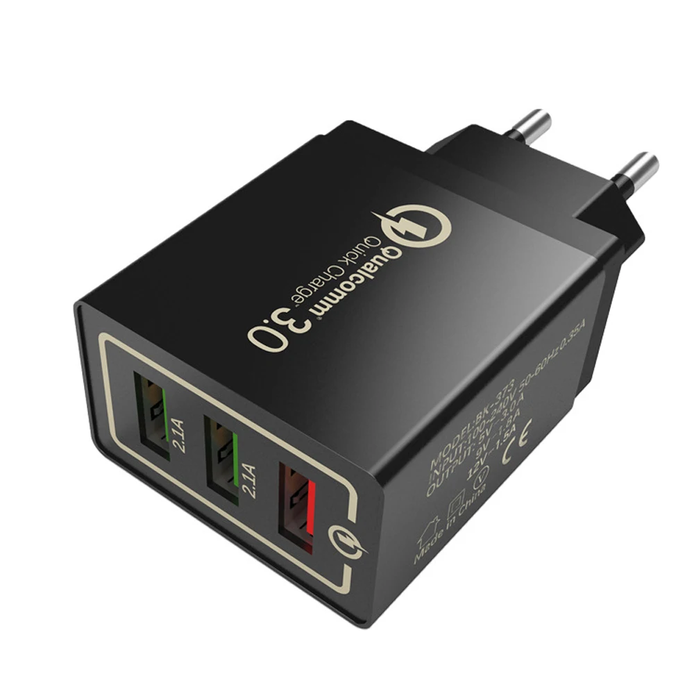 Сетевое зарядное устройство с 3 USB-портами 0 9 В 12 | Мобильные телефоны и аксессуары