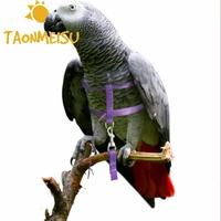 seller recommend lets pet colorful parrot bird leash outdoor adjustable harness training rope flying cross band trusted