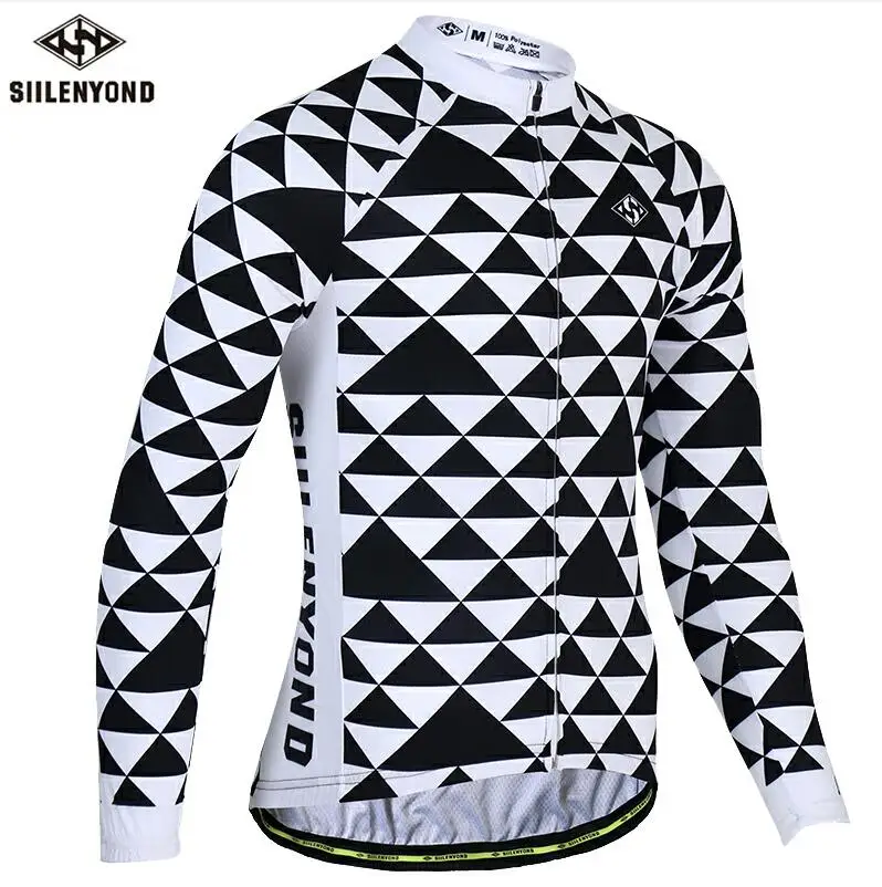 CBJ-SY-S2301 SIILENYOND, весна, длинный рукав, для велоспорта, Джерси, для велоспорта, одежда для велоспорта, для езды, рубашки, Майо, Ropa De Ciclismo, для велоспорта, спортивная одежда - Цвет: CBJ-SY-S2301