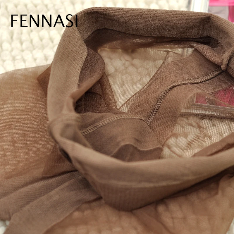 FENNASI 3 шт. женские компрессионные колготки прозрачные сексуальные тонкие черные