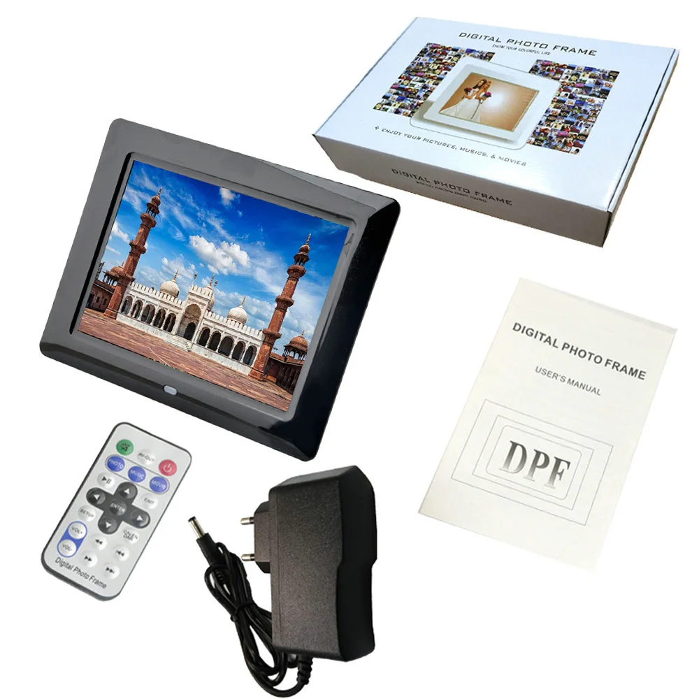 8 дюймовая цифровая фоторамка ЖК экран светодиодная подсветка HD 800*600 электронный