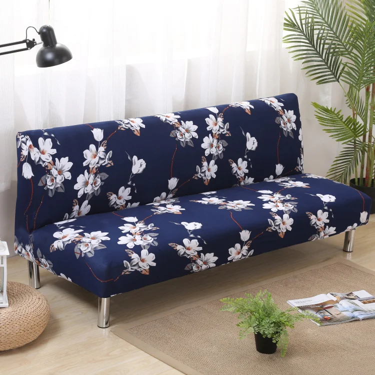 Monily Flower Printed Universal Spandex Elastic Sofa Cover Stretch Anti-dity Bench No Armrest Folding Bed | Дом и сад