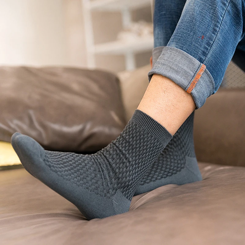 Носки мужские из бамбукового волокна Брендовые повседневные деловые