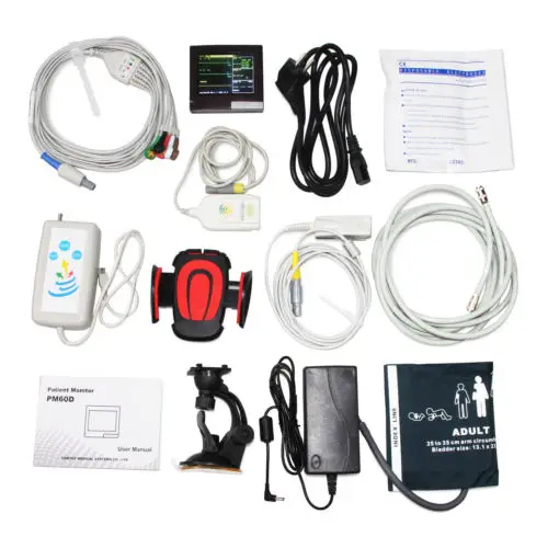 Сенсорный экран ручной ICU CCU монитор пациента жизненные знаки ЭКГ NIBP SPO2 PR PM60D CONTEC