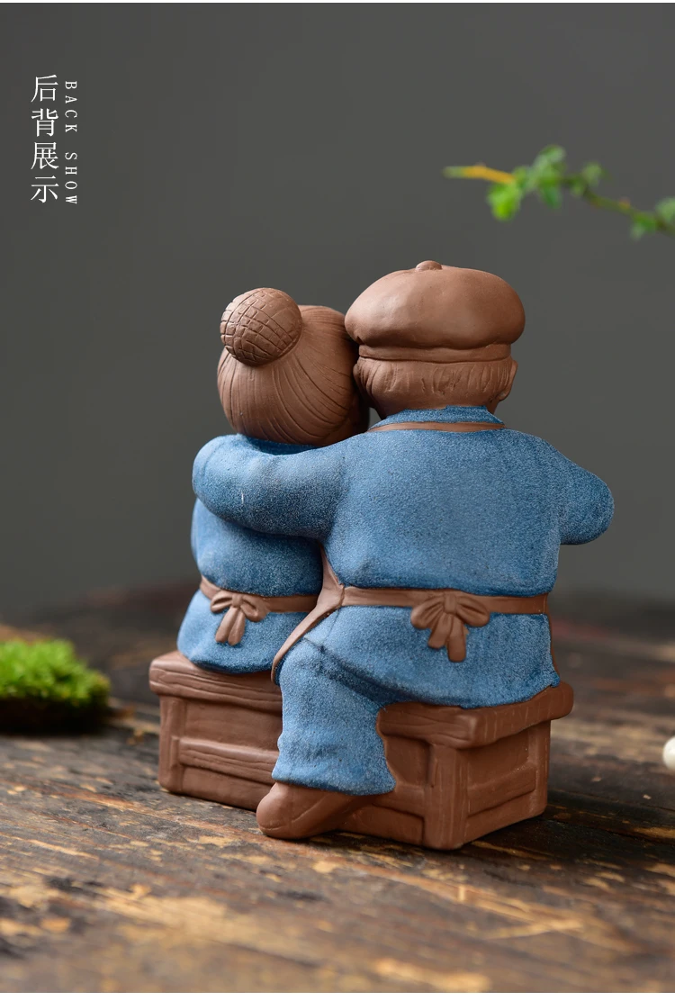 2PCS -Gold award Artwork-OFFICE home Bedroom Marvellous Decorative art &quot elder Mom gift CHINA handcraft porcelain pottery ART | Дом и сад