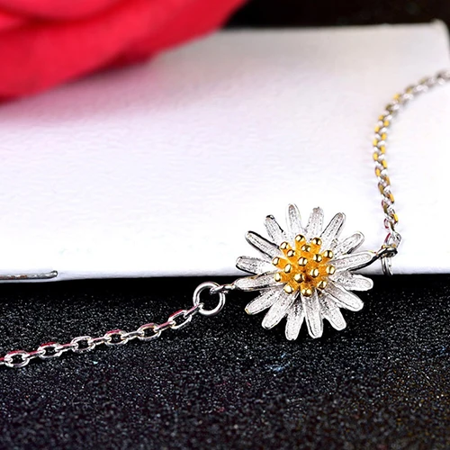 Для женщин Элегантный Посеребренная ромашка очарование пляж босые ноги ножной