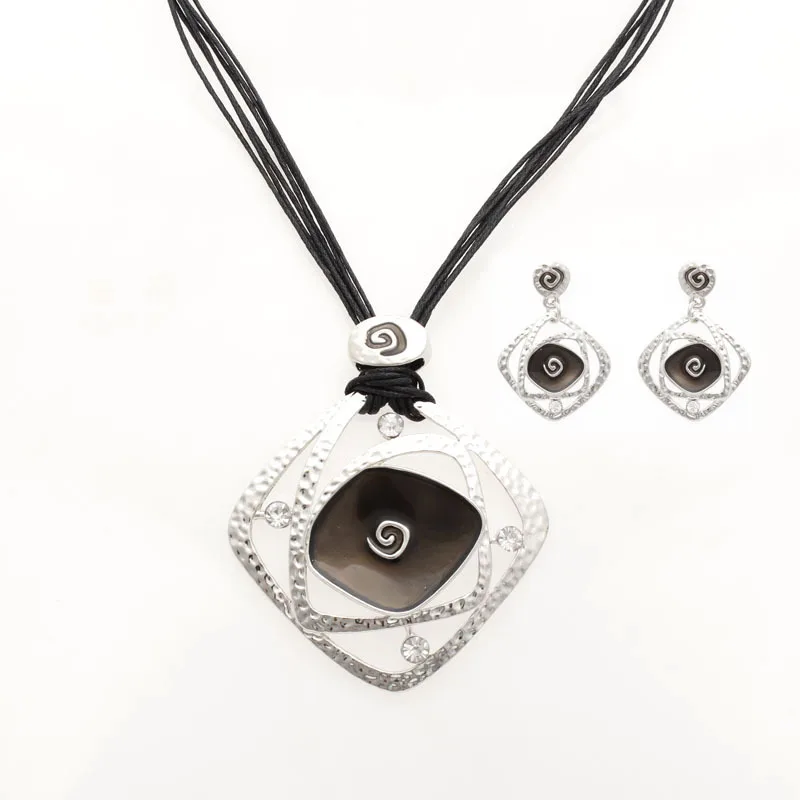Комплект украшений из колье и серёг эмали|enamel jewelry set|necklace and earringsnecklace earring set |