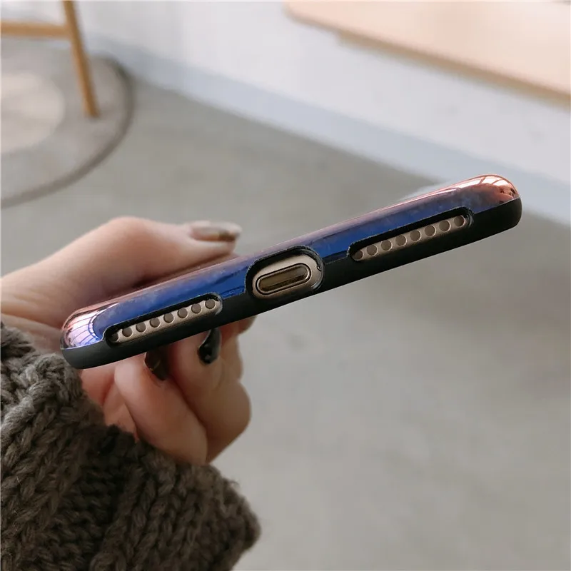 Blu-ray 3D серый чехол для iphone X 10 6 6s 7 8 puls Чехлы IMD Мягкий силиконовый | Мобильные