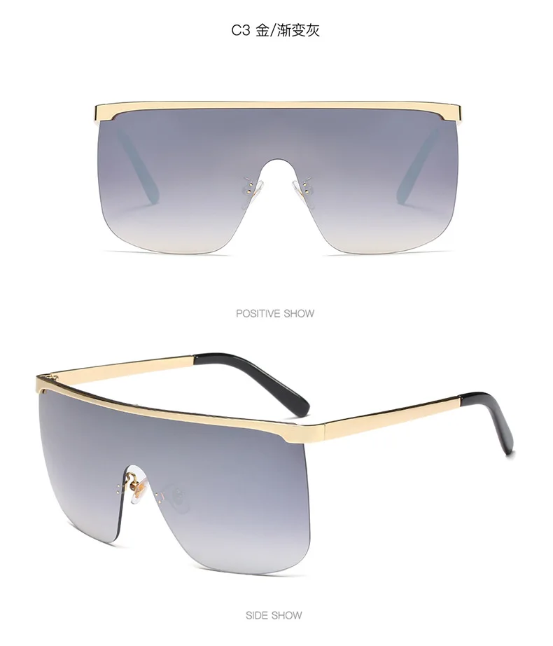 Солнцезащитные очки оверсайз для женщин 2019 роскошные дизайнерские