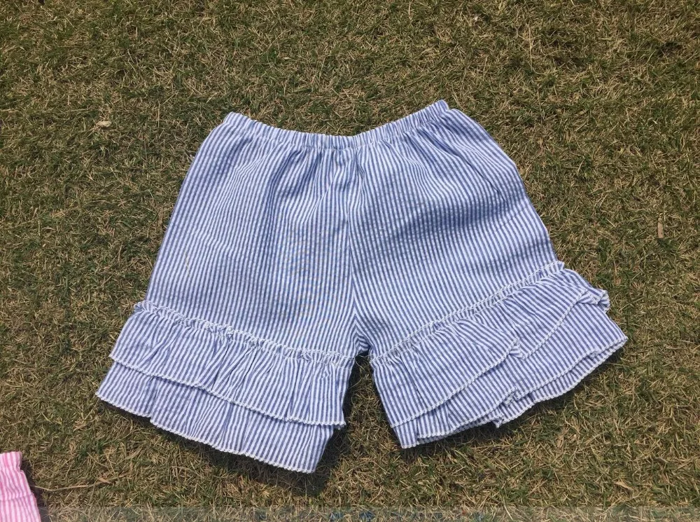 Коллекция 2016 года новые стильные детские шорты без рисунка с оборками для