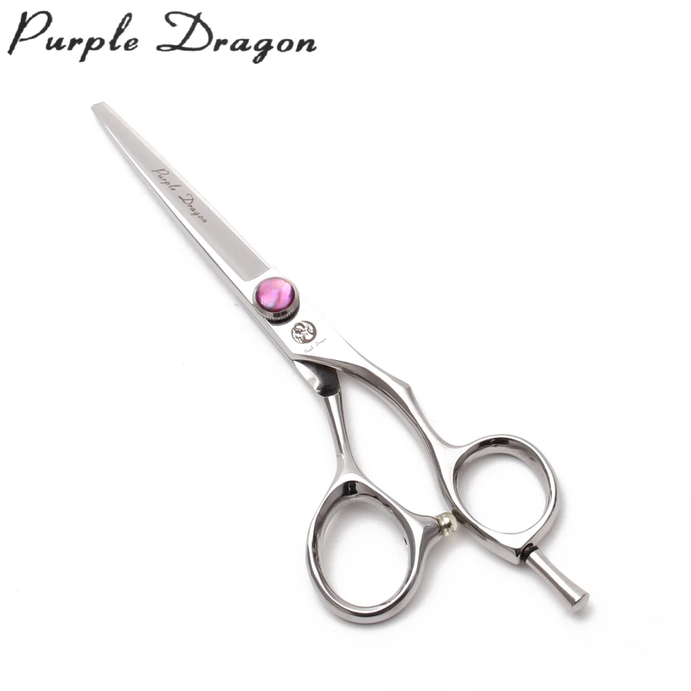 Профессиональные Парикмахерские ножницы Z9014 титановые с фиолетовым драконом