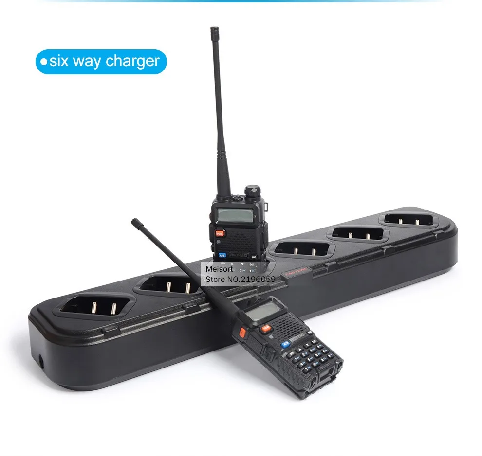 6 в 1 стол Зарядное устройство для baofeng UV5R BF-5R UV-5R баофэн 5R