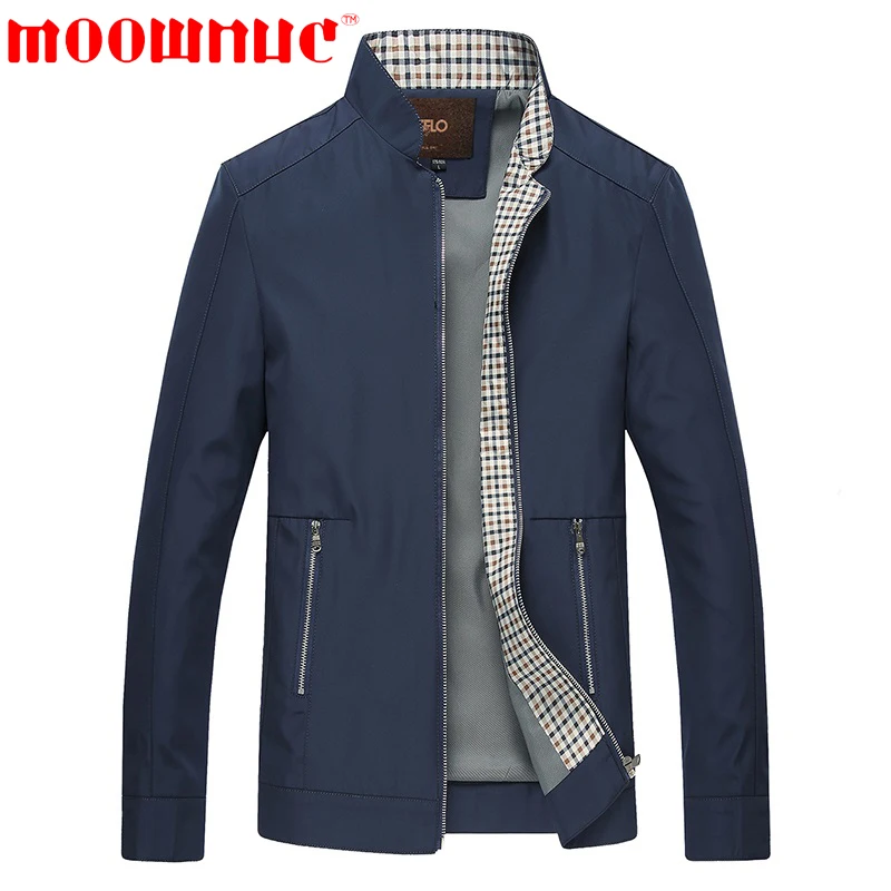 Мужские куртки для отдыха Классические однотонные с воротником стойкой деловое