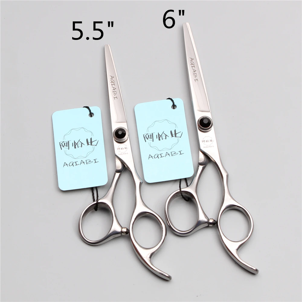 5 &quot6 0&quot Япония 440C AQIABI Парикмахерские ножницы обычные Ножницы Профессиональные
