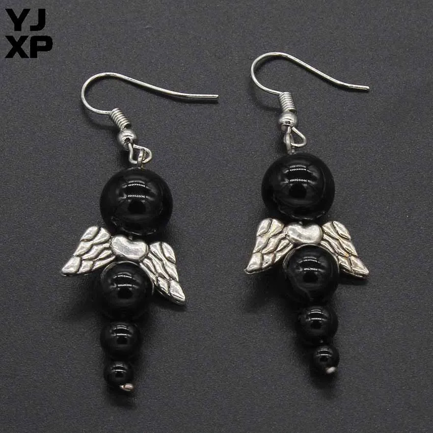 YJXP посеребренные натуральный красный оникс Кварц Роза кварц черный агат бусины